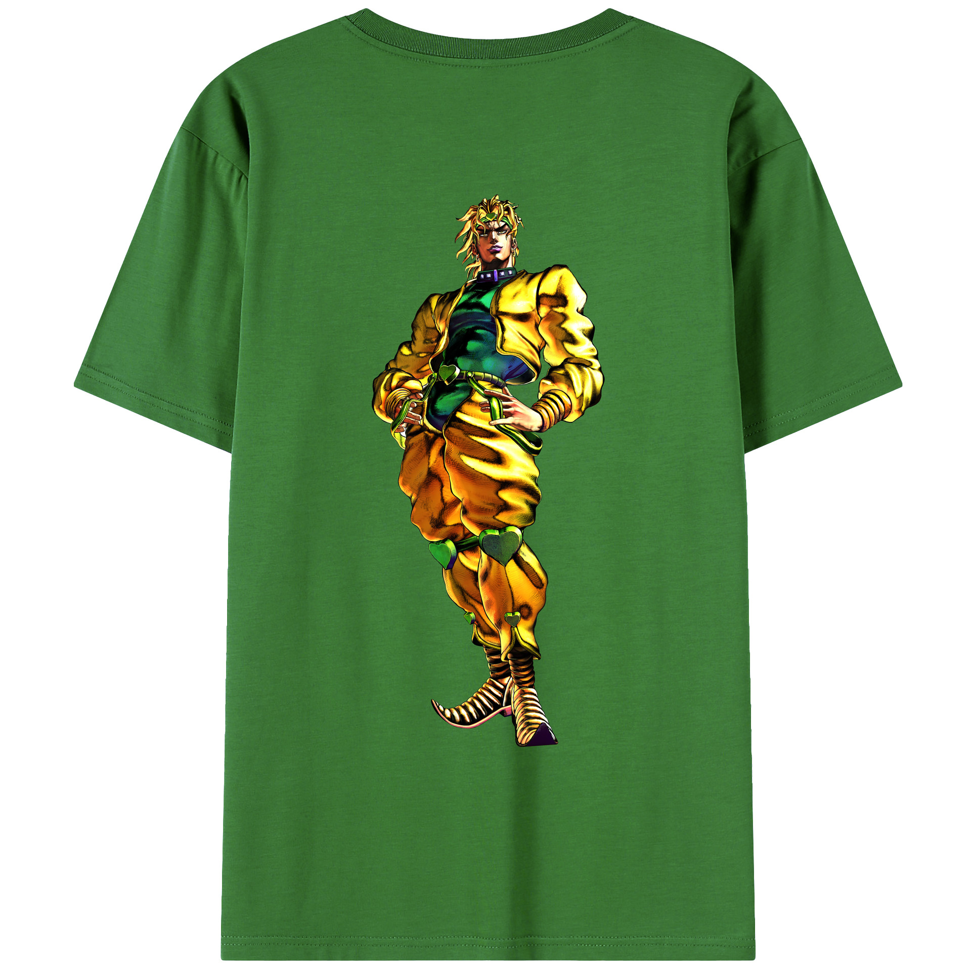 （画像用） ジョジョの奇妙な冒険 ディオ?ブランドー JoJo's Bizarre Adventure Dio Brando レディース半袖Tシャツ(バックプリント)